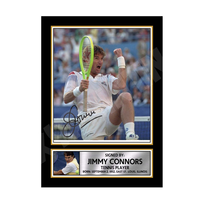 JIMMY CONNORS 2 Limited Edition Tennis Player Signed Print - Tennis