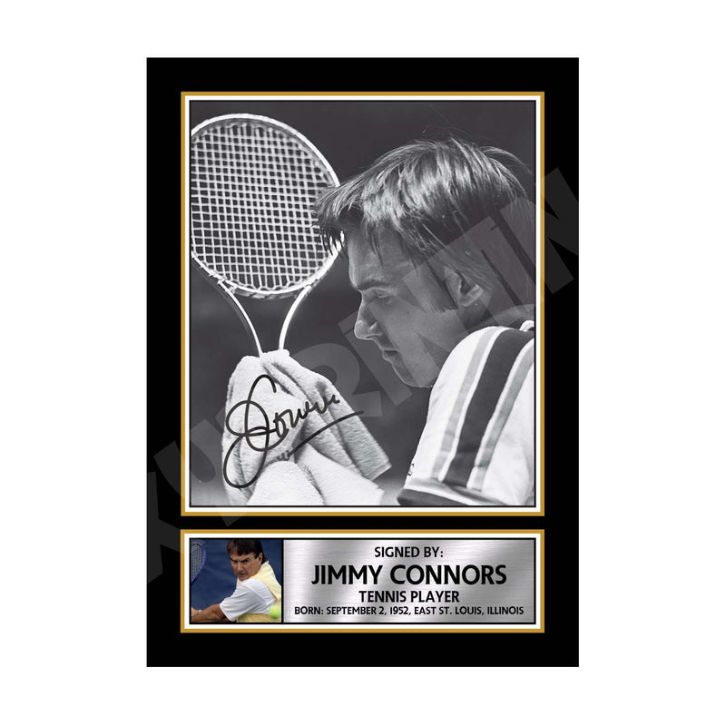 JIMMY CONNORS (1) Limited Edition Tennis Player Signed Print - Tennis