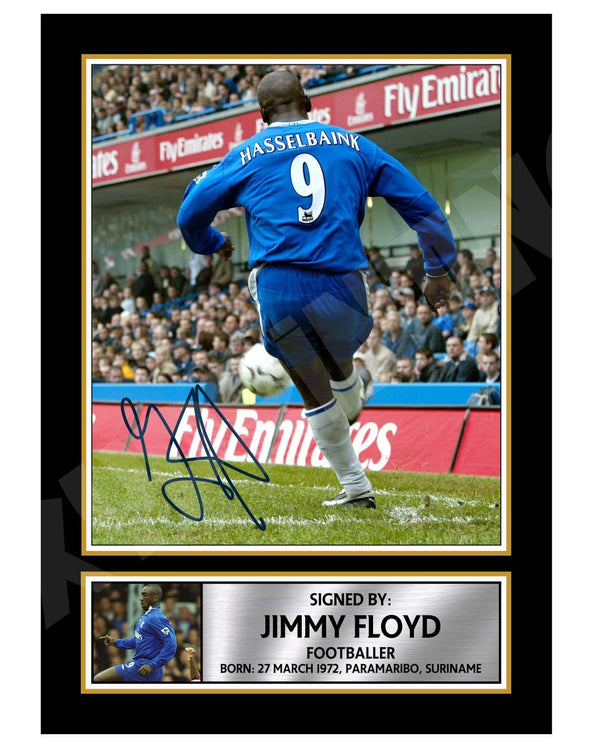 JIMMY FLOYD Football Player Printed Signature Print