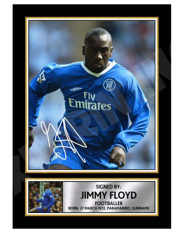 JIMMY FLOYD 2 Football Player Printed Signature Print