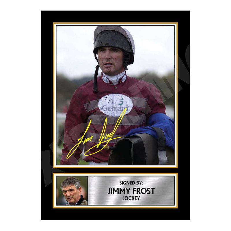 JIMMY FROST Limited Edition Horse Racer Signed Print - Horse Racing