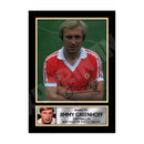 JIMMY GREENHOFF Limited Edition Football Player Signed Print - Football