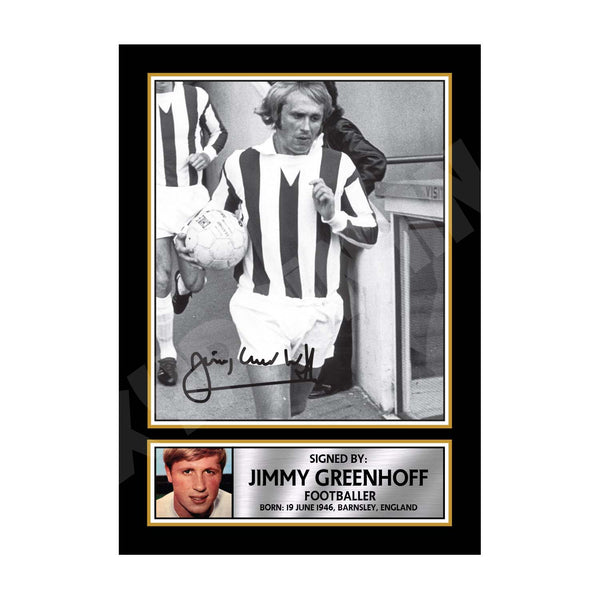 JIMMY GREENHOFF 2 Football Player Printed Signature Print