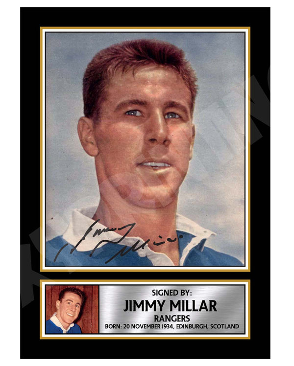 JIMMY MILLAR 1 Football Player Printed Signature Print