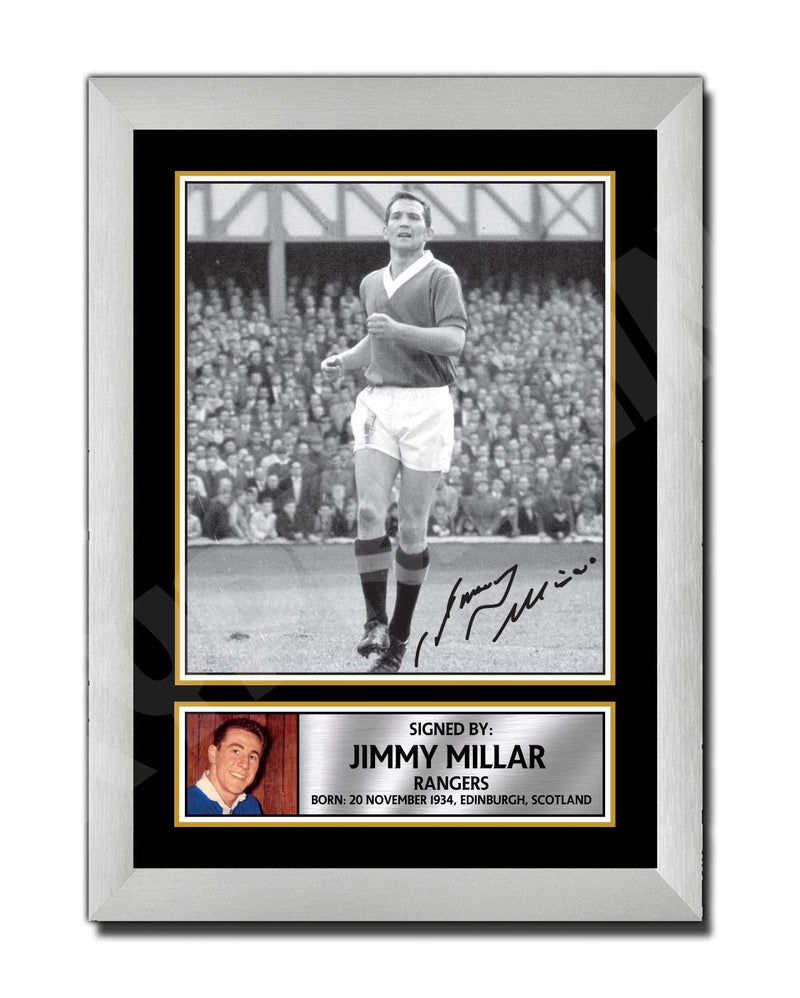 JIMMY MILLAR 2 Limited Edition Football Player Signed Print - Football