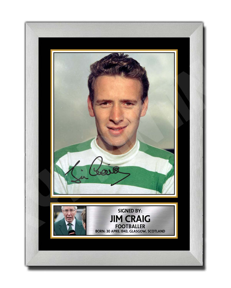 JIM CRAIG Limited Edition Football Player Signed Print - Football