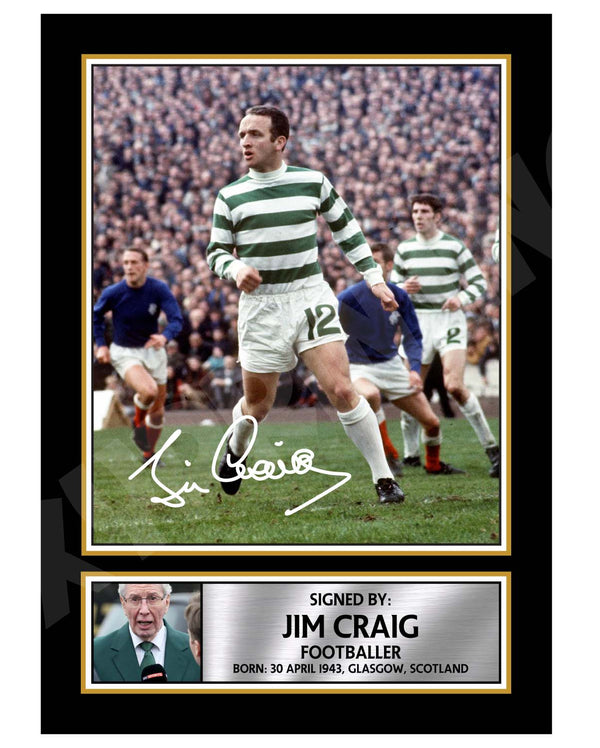 JIM CRAIG 2 Football Player Printed Signature Print