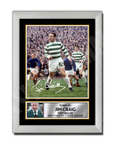 JIM CRAIG 2 Limited Edition Football Player Signed Print - Football
