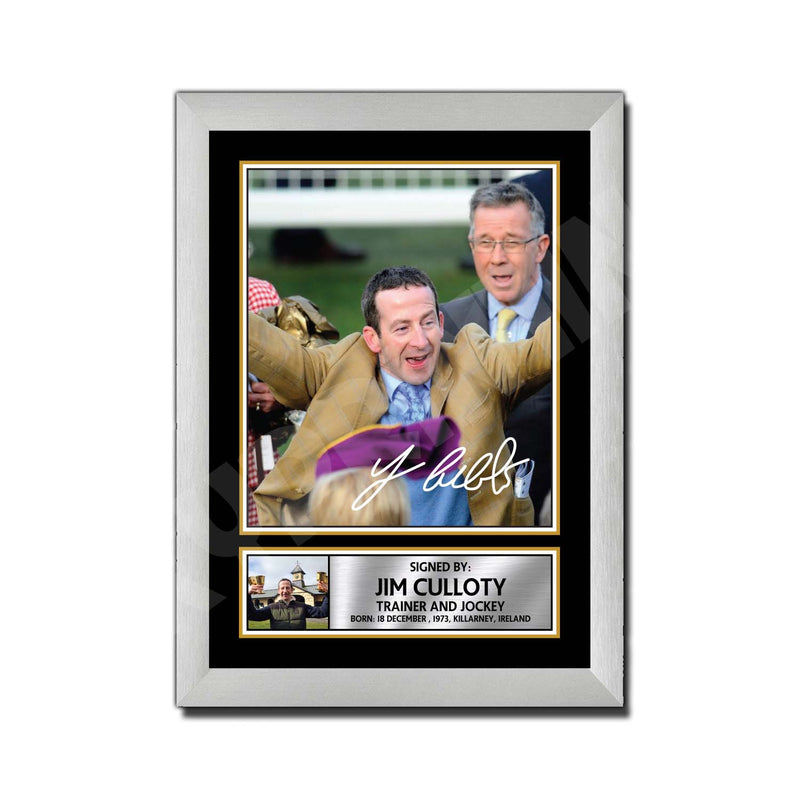 JIM CULLOTY Limited Edition Horse Racer Signed Print - Horse Racing