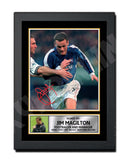 JIM MAGILTON Limited Edition Football Player Signed Print - Football