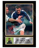 JIM MAGILTON Limited Edition Football Player Signed Print - Football