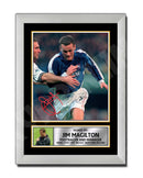 JIM MAGILTON Limited Edition Football Player Signed Print - Football