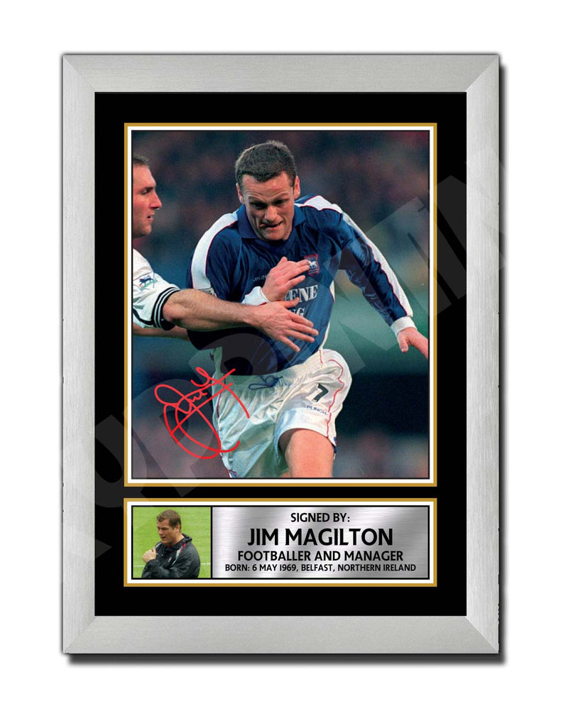 JIM MAGILTON Limited Edition Football Player Signed Print - Football