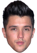 JJ HAMBELTT JB - Music Star Fancy Dress Cardboard Celebrity Party Face Mask