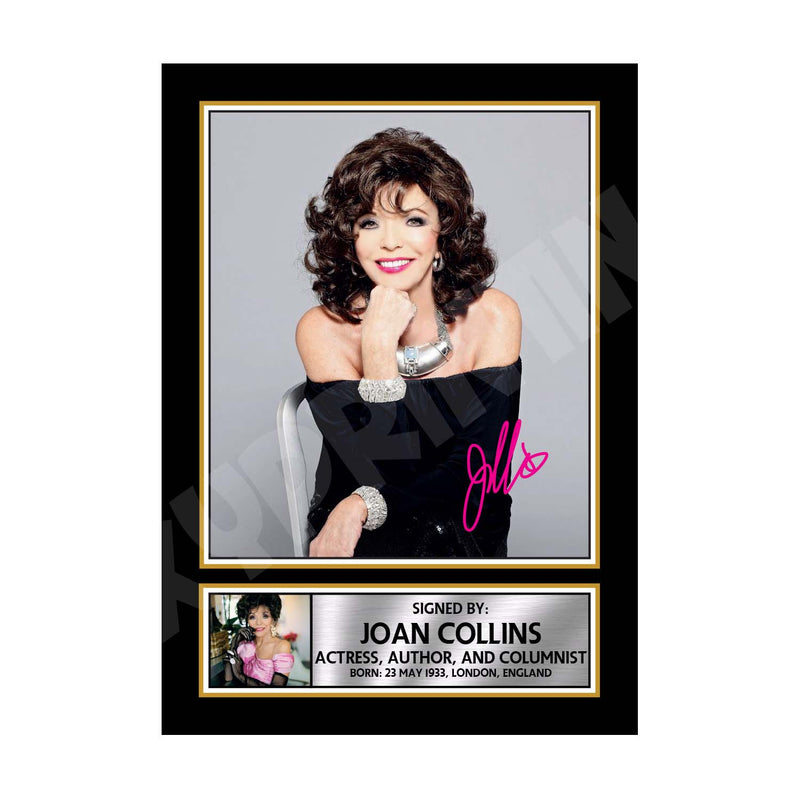 JOAN COLLINS (1) Limited Edition Tv Show Signed Print