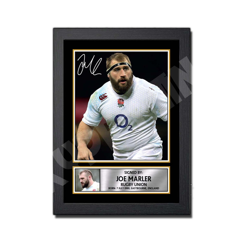 JOEMARLER 2 Limited Edition Rugby Player Signed Print - Rugby