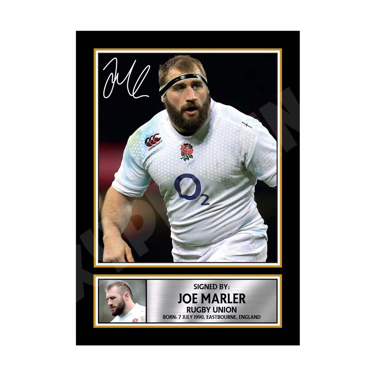 JOEMARLER 2 Rugby Player Printed Signature Print – A1 Print Only
