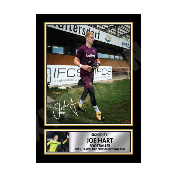 JOE HART (1) Football Player Printed Signature Print