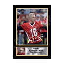 JOE MONTANA 2 Limited Edition Football Signed Print - American Footballer