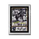 JOE MONTANA JERRY RICE 2 Limited Edition Football Signed Print - American Footballer