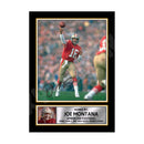 JOE MONTANA (1) Limited Edition Football Signed Print - American Footballer