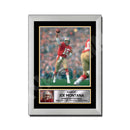 JOE MONTANA (1) Limited Edition Football Signed Print - American Footballer