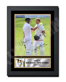 JOE ROOT _ BEN STOKES 2 Limited Edition Cricketer Signed Print - Cricket Player