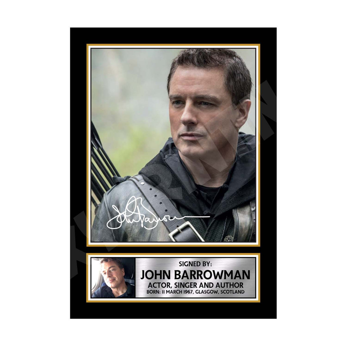 JOHN BARROWMAN (1) Tv Show Printed Signature Print – John Barrowman Tv Show Printed Signature Print – A1 Print Only