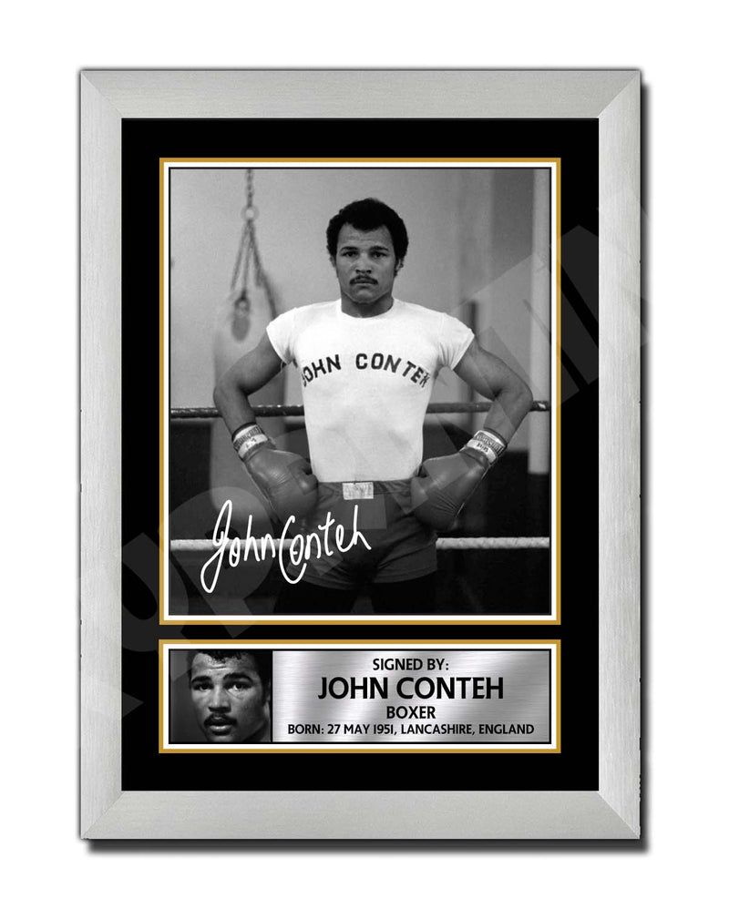 JOHN CONTEH 2 Limited Edition Boxer Signed Print - Boxing