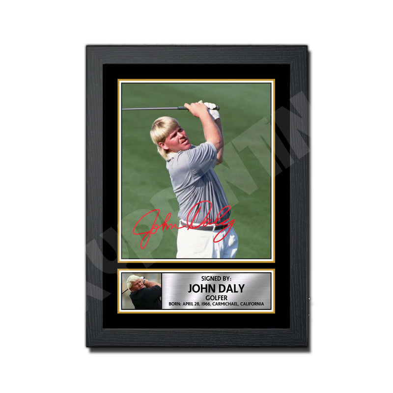JOHN DALY 2 Limited Edition Golfer Signed Print - Golf