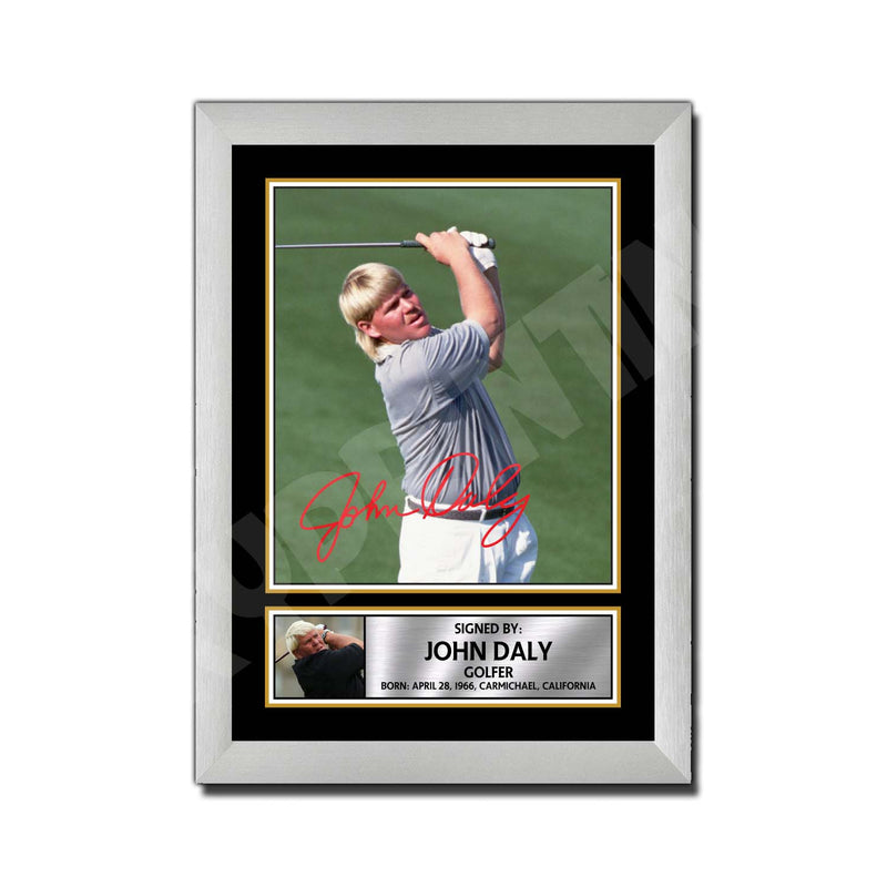 JOHN DALY 2 Limited Edition Golfer Signed Print - Golf