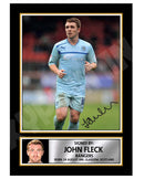 JOHN FLECK 1 Limited Edition Football Player Signed Print - Football
