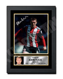 JOHN FLECK 2 Limited Edition Football Player Signed Print - Football