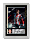 JOHN FLECK 2 Limited Edition Football Player Signed Print - Football