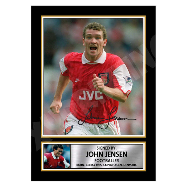 JOHN JENSEN Football Player Printed Signature Print
