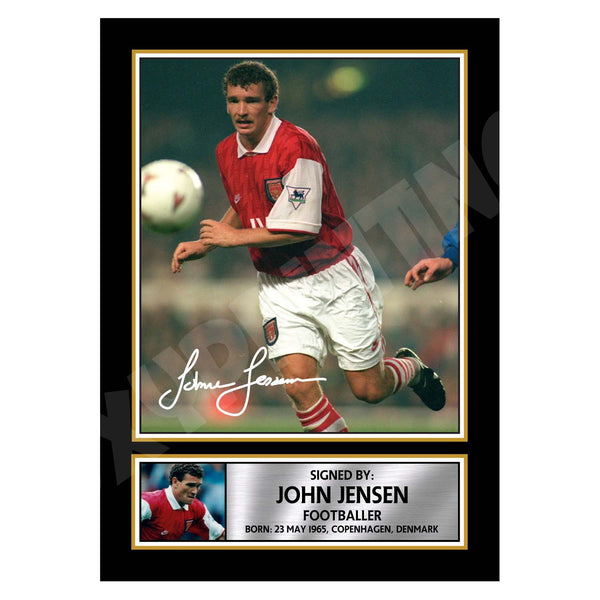 JOHN JENSEN 2 Football Player Printed Signature Print