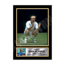 JOHN MCENROE 2 Limited Edition Tennis Player Signed Print - Tennis