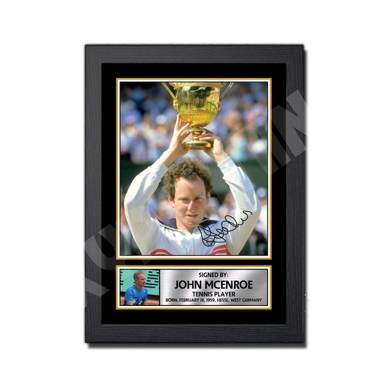 JOHN MCENROE (1) Limited Edition Tennis Player Signed Print - Tennis