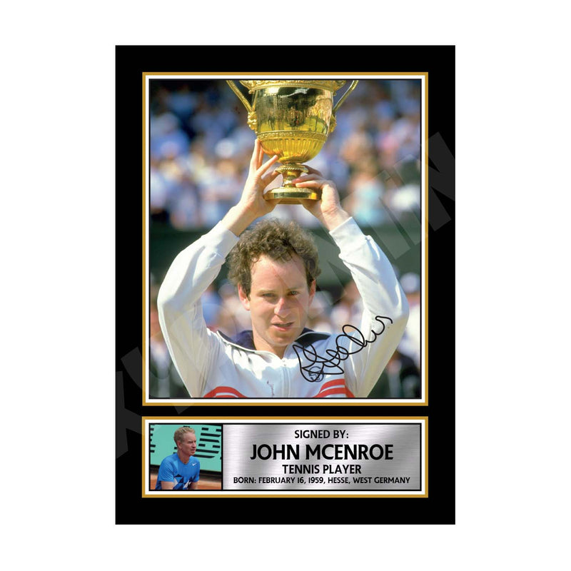 JOHN MCENROE (1) Limited Edition Tennis Player Signed Print - Tennis