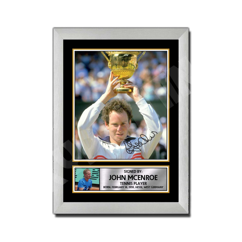 JOHN MCENROE (1) Limited Edition Tennis Player Signed Print - Tennis