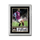 JOHN MONCUR 2 Limited Edition Football Player Signed Print - Football