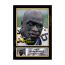 JOHN RANDLE (1) Limited Edition Football Signed Print - American Footballer