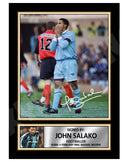 JOHN SALAKO 2 Limited Edition Football Player Signed Print - Football