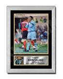JOHN SALAKO 2 Limited Edition Football Player Signed Print - Football