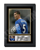 JOHN STONES Limited Edition Football Player Signed Print - Football