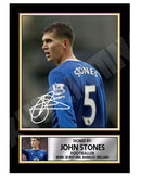 JOHN STONES Limited Edition Football Player Signed Print - Football