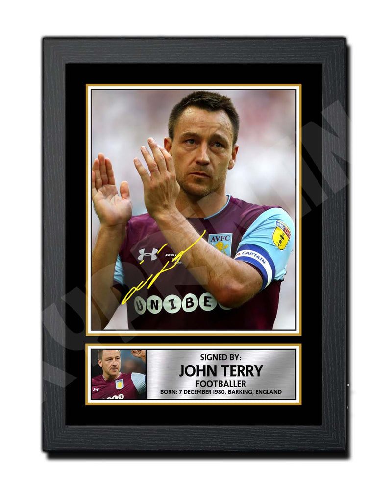 JOHN TERRY Limited Edition Football Player Signed Print - Football