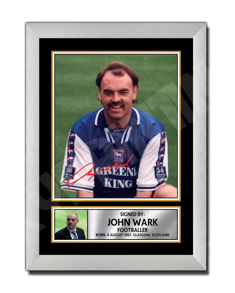 JOHN WARK 2 Limited Edition Football Player Signed Print - Football