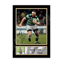 JOHN YAPP 2 Limited Edition Rugby Player Signed Print - Rugby