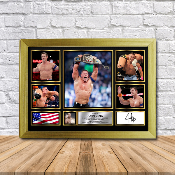 John Cena Printed Signature Print – Reproduction Print